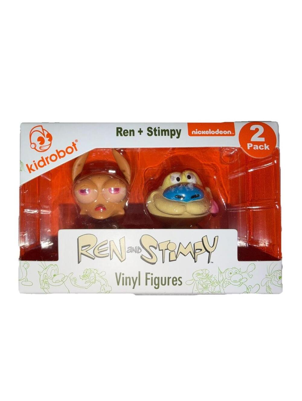 Kidrobot Ren & Stimpy Vinyl Figures 2 Pack Nickelodeon Animation
